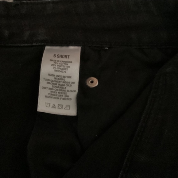 Aeropostale Women’s Jeans, Size 6 Short, Color Black - Picture 3 of 4
